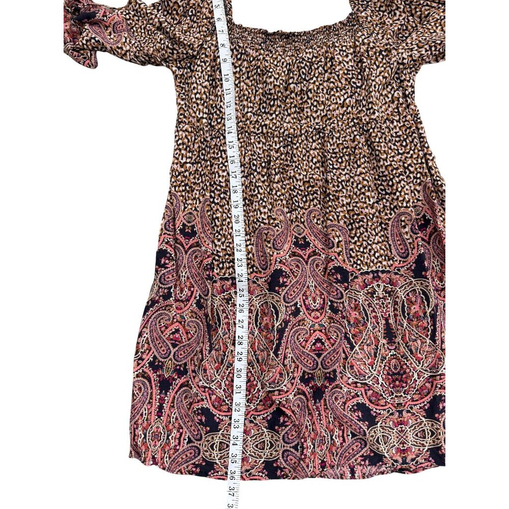 Maeve Anthropologie Milou Babydoll Peasant Dress Boho Womens Size L - Picture 6 of 8